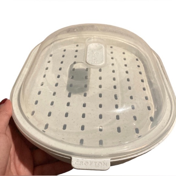 Crofton Microwave Fish and Vegetable Steamer Plate Non-glass - Picture 6 of 8